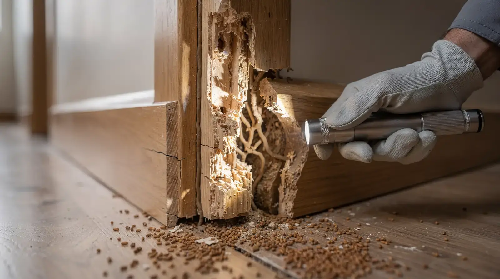 Termites live in colonies that can grow into the thousands or even millions