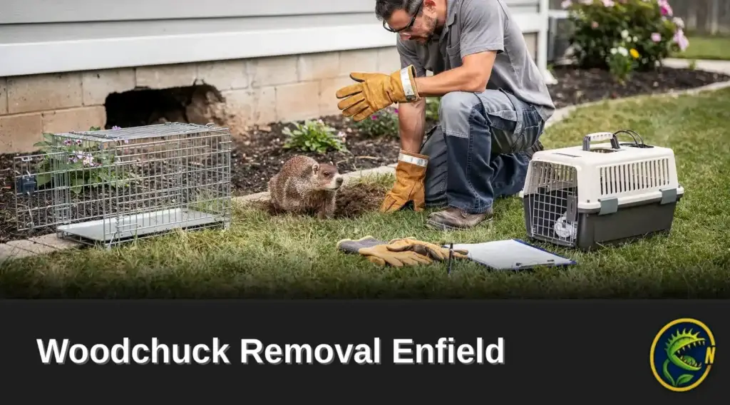 A groundhog appearing in a yard usually signals that it has found a reliable food