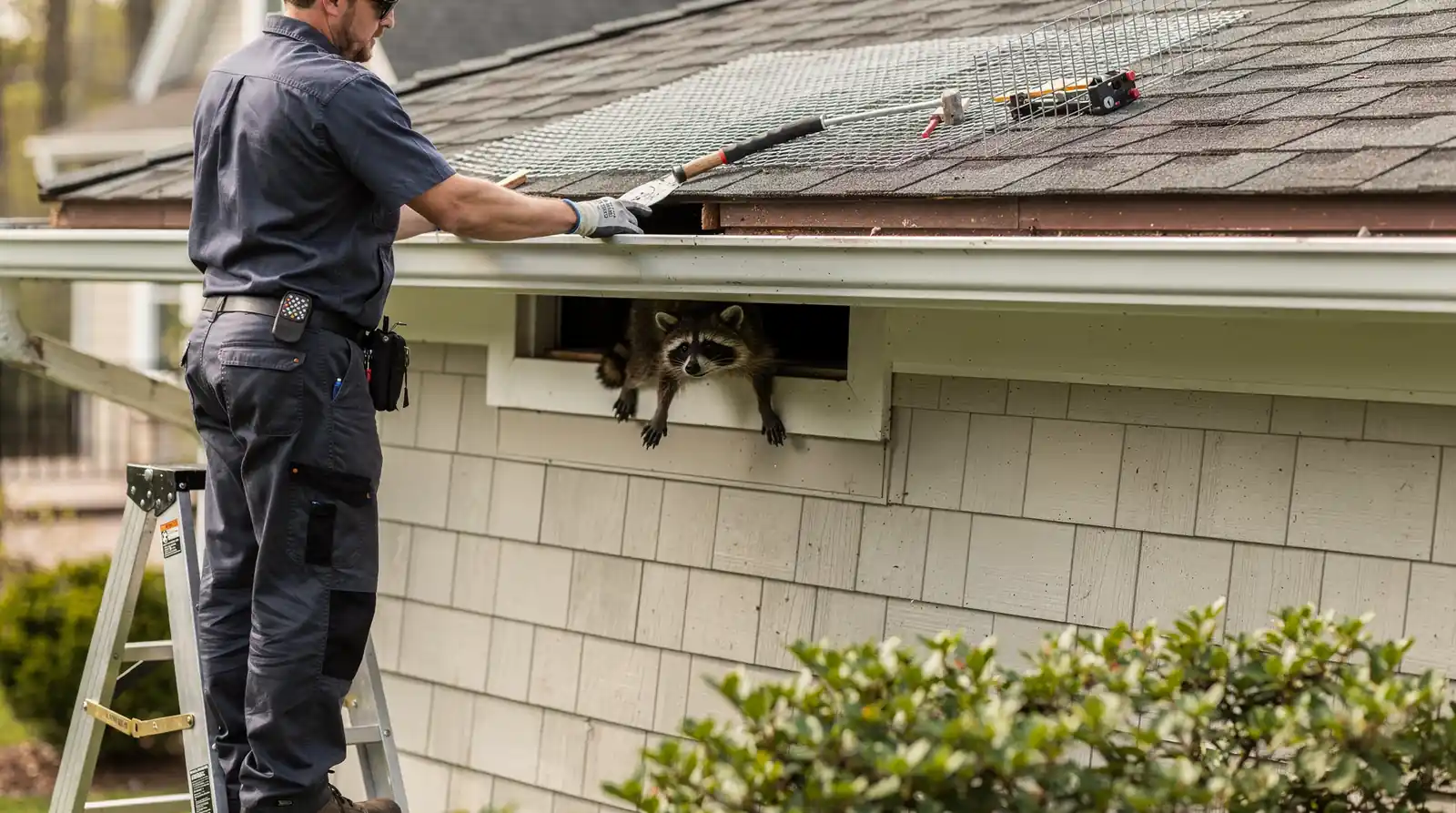 Moderate regional temperatures make attics comfortable year-round for squirrels, rats, and similar wildlife seeking shelter