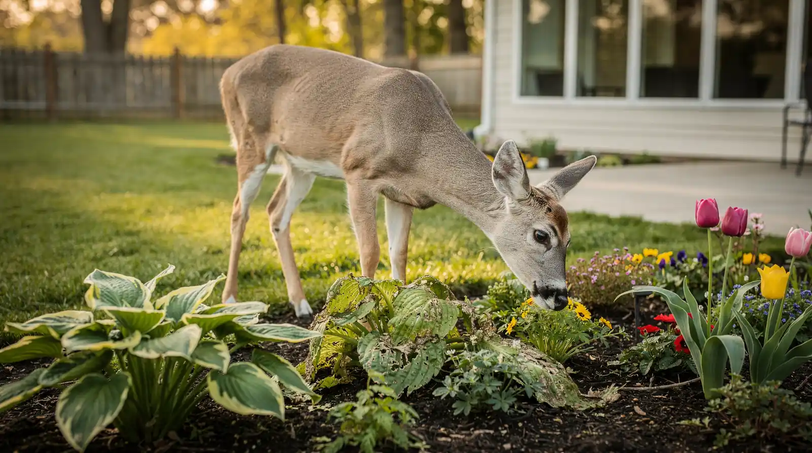 As natural habitat is lost to development, deer spend more time in areas populated