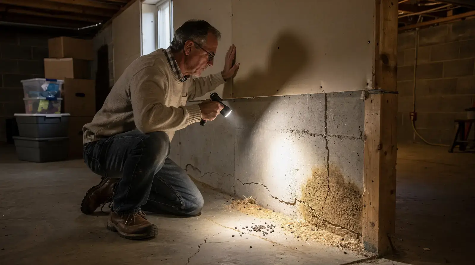 Gaps in foundation walls or old vents are common structural entry points rats use