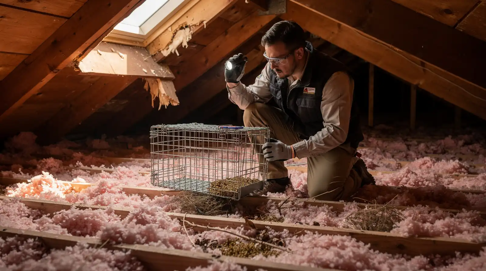Hearing a squirrel in the soffit almost always means squirrels have also reached the attic