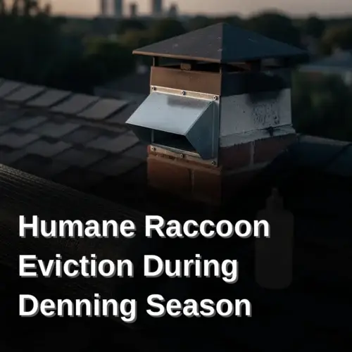 Humane Raccoon Eviction During Denning Season
