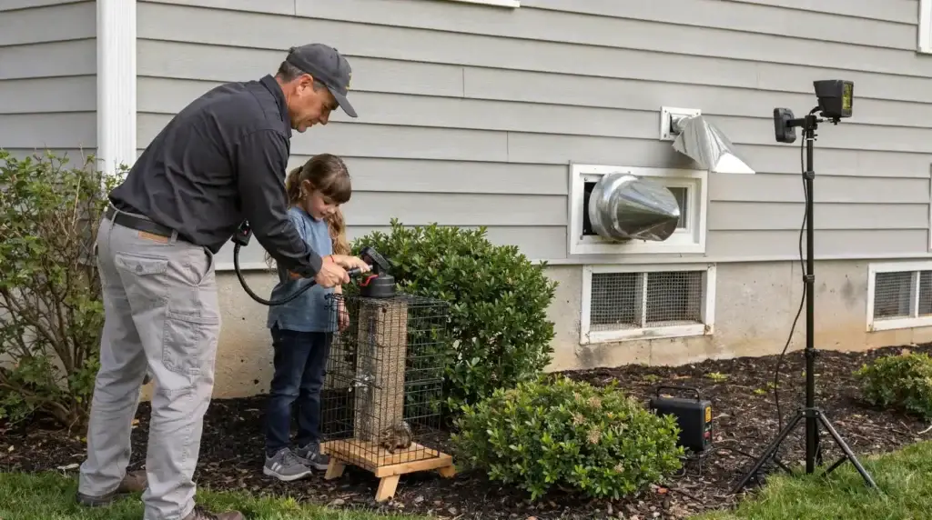 The inspecting company is responsible for inspecting and reporting on visible evidence of wood-destroying insects