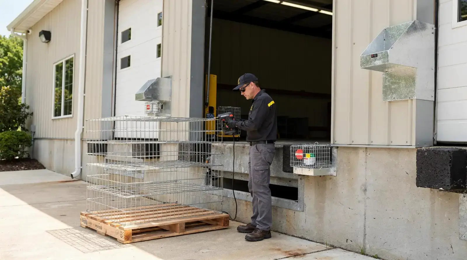 One unprotected dock door is an open invitation, and one rodent hidden in a pallet